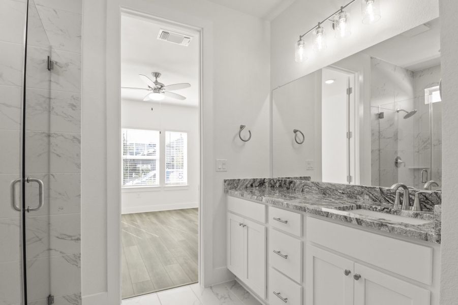Furnished interior view inside a new home in Easton Park, Austin (Image 19).