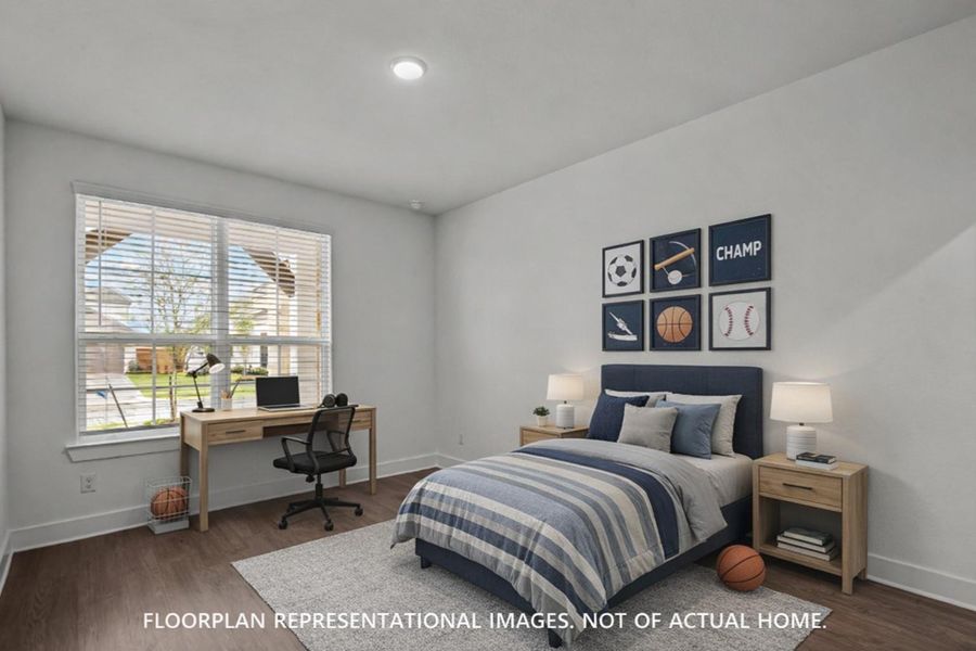 Furnished interior view inside a new home in Lone Star Landing, Montgomery (Image 12).