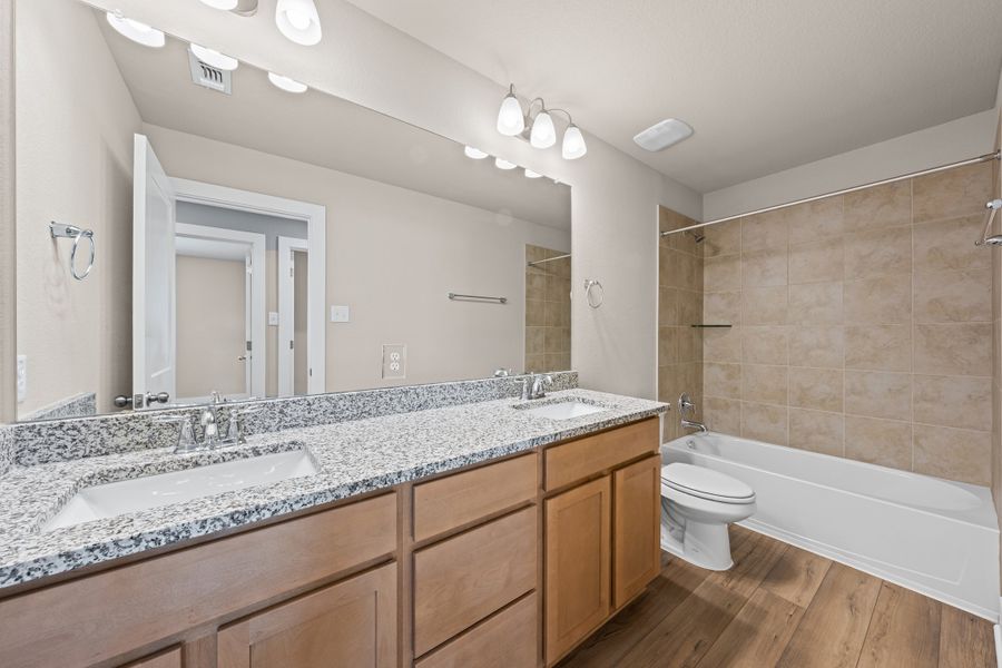 Furnished interior view inside a new home in Three Creeks, Belton (Image 6). Furnished interior view inside a new home in Three Creeks, Belton (Image 6).
