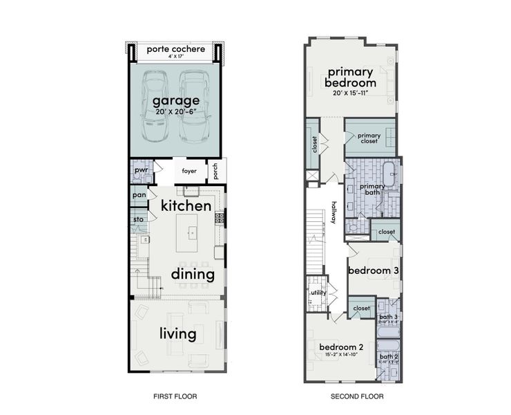 Floor plans for 1341 Nashua Street.