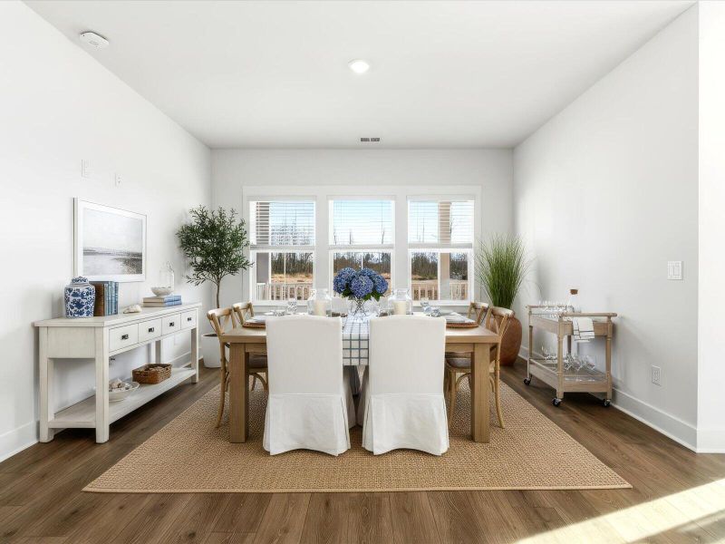 Furnished interior view inside a new home in The Coves at Lakes of Cane Bay, Summerville (Image 17).