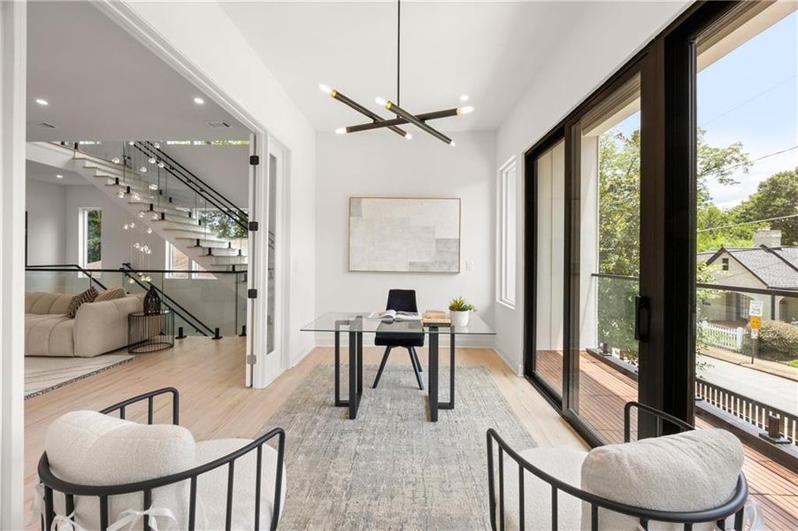 Furnished interior view inside a new home in , Atlanta (Image 64). Furnished interior view inside a new home in , Atlanta (Image 64).