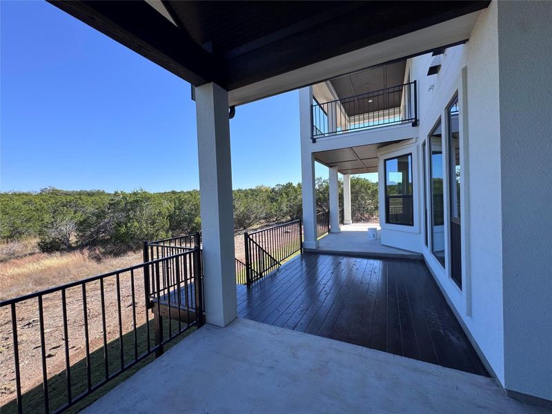 Exterior details and patio area of a home in ClearWater Ranch, Liberty Hill (Image 23).