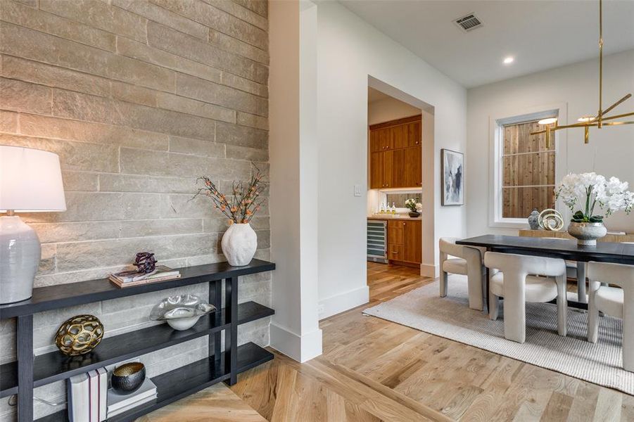 Furnished interior view inside a new home in , Dallas (Image 26).