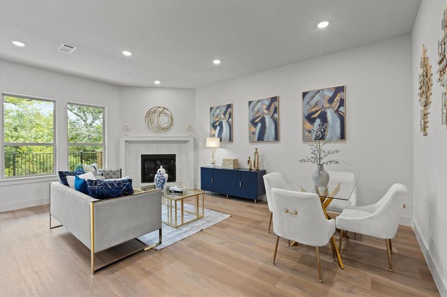 Furnished interior view inside a new home in , Lake Dallas (Image 17).