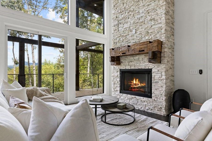Furnished interior view inside a new home in , Mineral Bluff (Image 7).