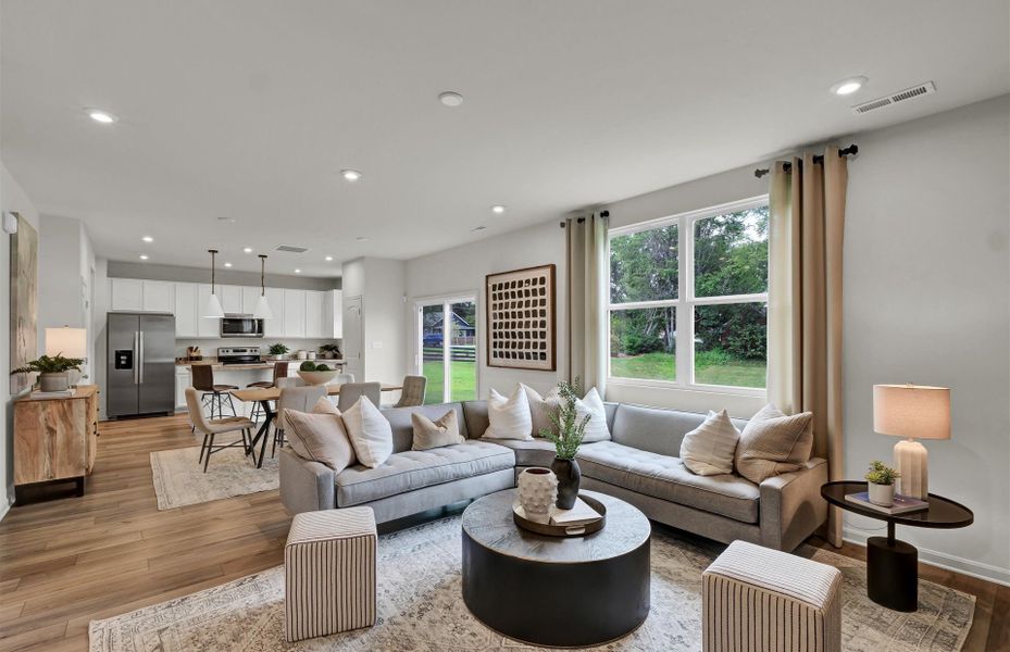 Representative furnished interior of a home built from the Aspire by Pulte Homes in Wimberly, Willow Spring (Image 9).