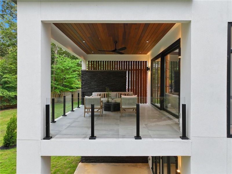 Exterior details and patio area of a home in , Atlanta (Image 38). Exterior details and patio area of a home in , Atlanta (Image 38).