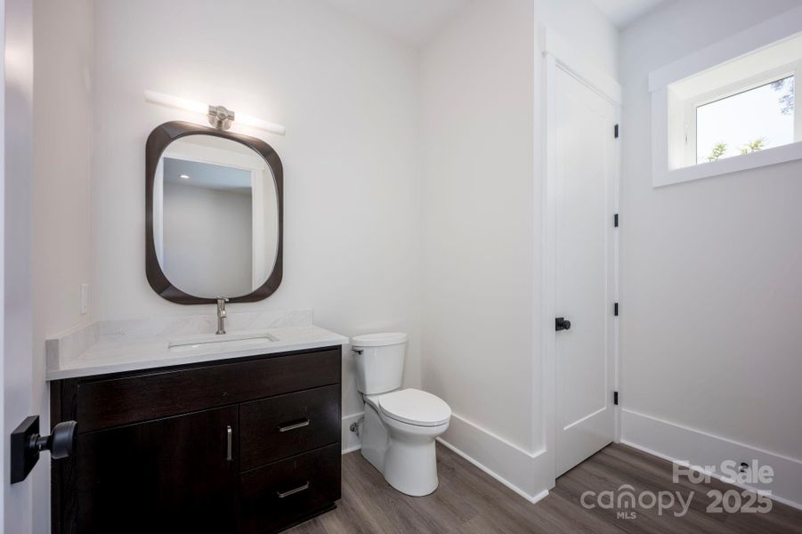 Half Bath with Closet for Stackable Washer/Dryer (2nd Laundry)