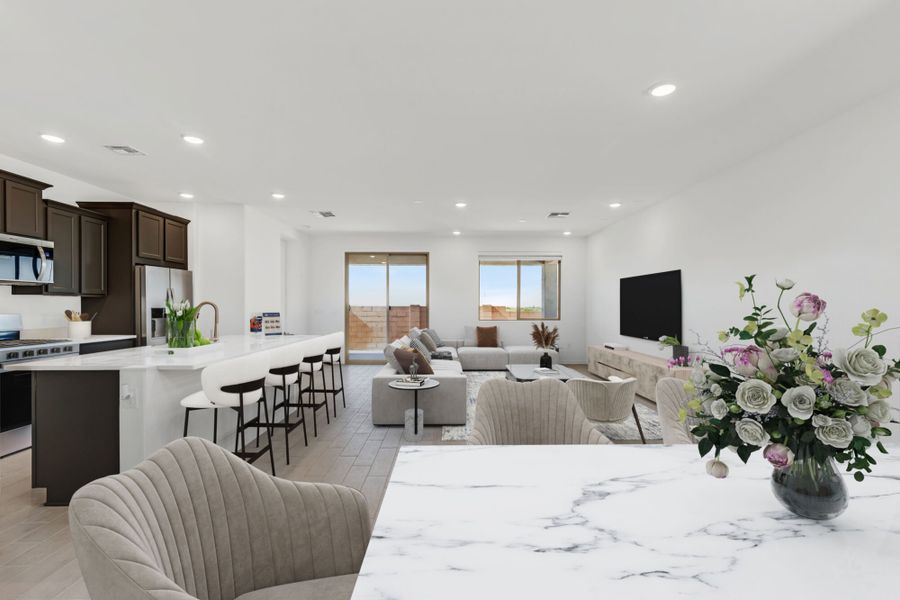 Furnished interior view inside a new home in Cantabria at Rincon Knolls, Vail (Image 4).