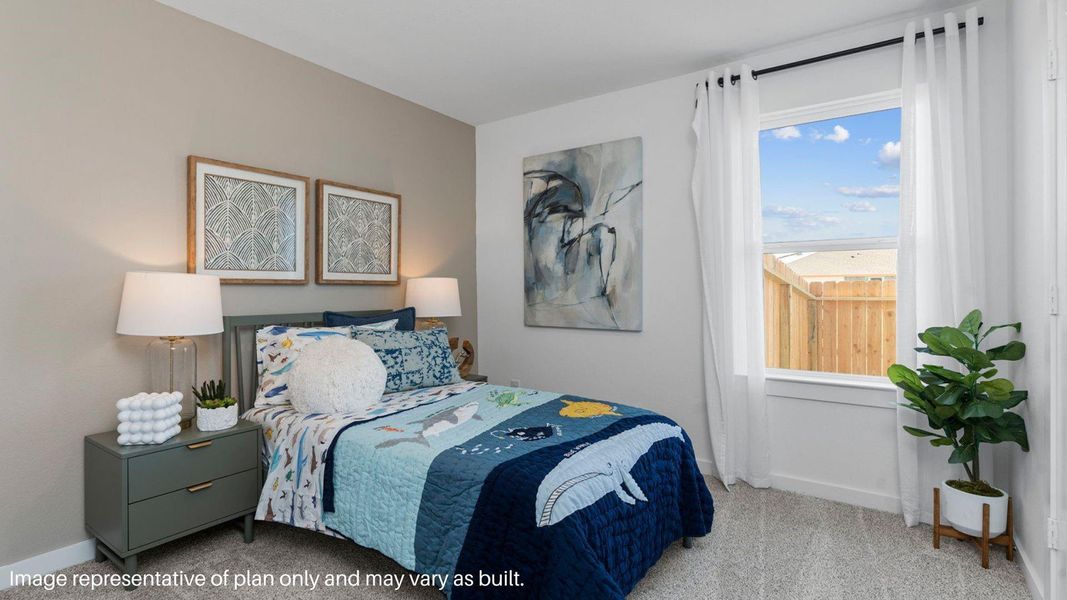 Furnished interior view inside a new home in Caldwell Crossing, Iowa Colony (Image 22).