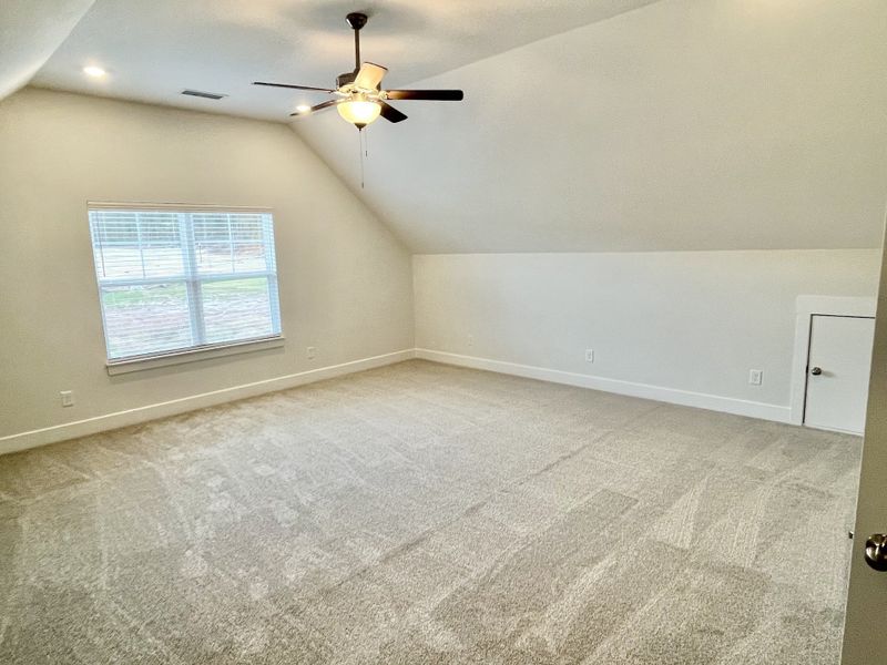 Large bonus room with a closet and a door for TV room, older child, guests.... Large bonus room with a closet and a door for TV room, older child, guests....