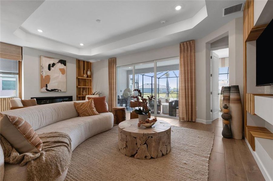 Furnished interior view inside a new home in Calusa Country Club, Lakewood Ranch (Image 24).