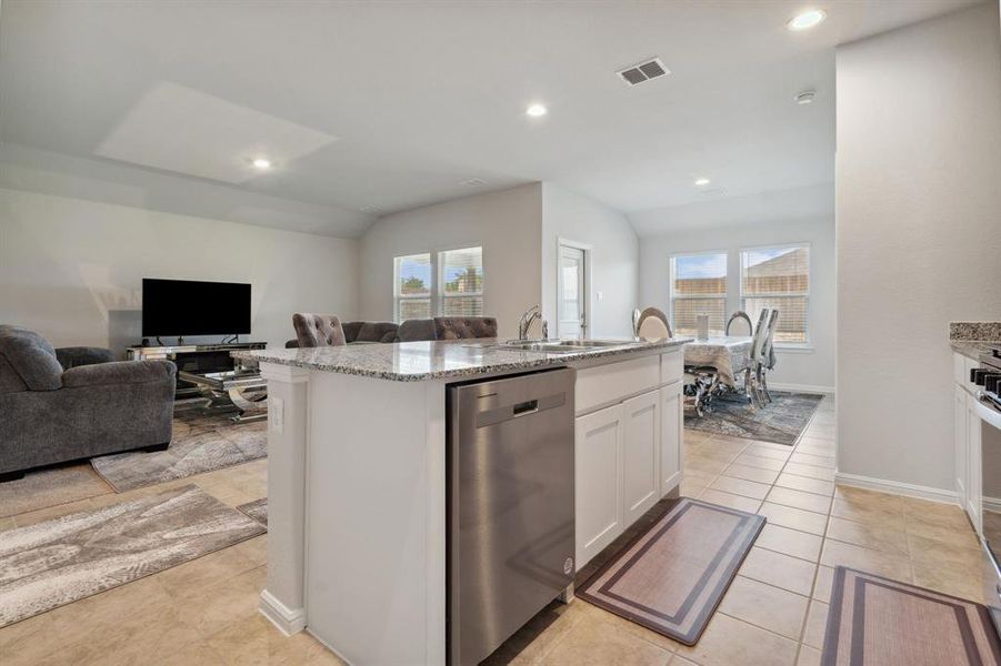 Furnished interior view inside a new home in Cambridge Brook, Denton (Image 12). Furnished interior view inside a new home in Cambridge Brook, Denton (Image 12).