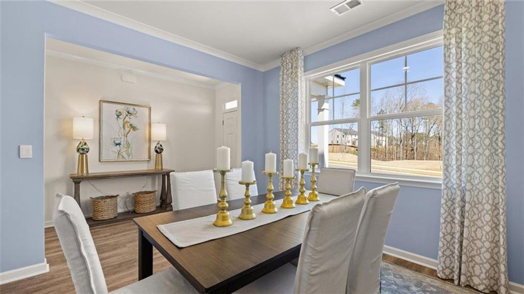 Furnished interior view inside a new home in Kingston Ranch at Lake Oconee, Buckhead (Image 55).