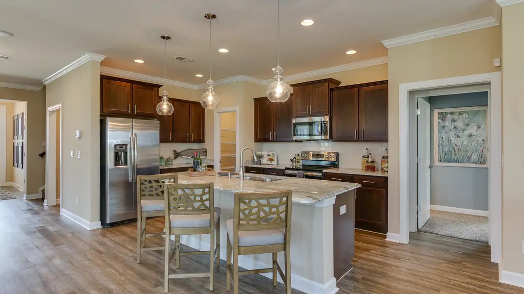 Representative furnished interior of a home built from the The Shorebreak by Chesapeake Homes in Bridgewater - Shorehaven Village, Little River (Image 3).