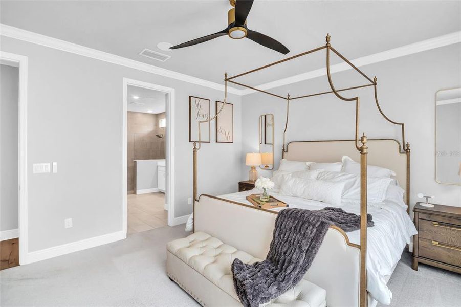 Furnished interior view inside a new home in , Palm Harbor (Image 9).