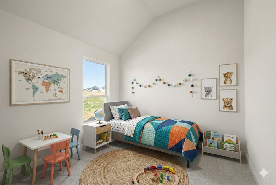 Furnished interior view inside a new home in Bull Hide Estates, Hewitt (Image 18).