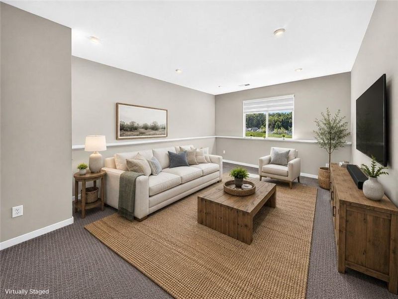 Furnished interior view inside a new home in The Reserve At Liberty Park, Braselton (Image 17).