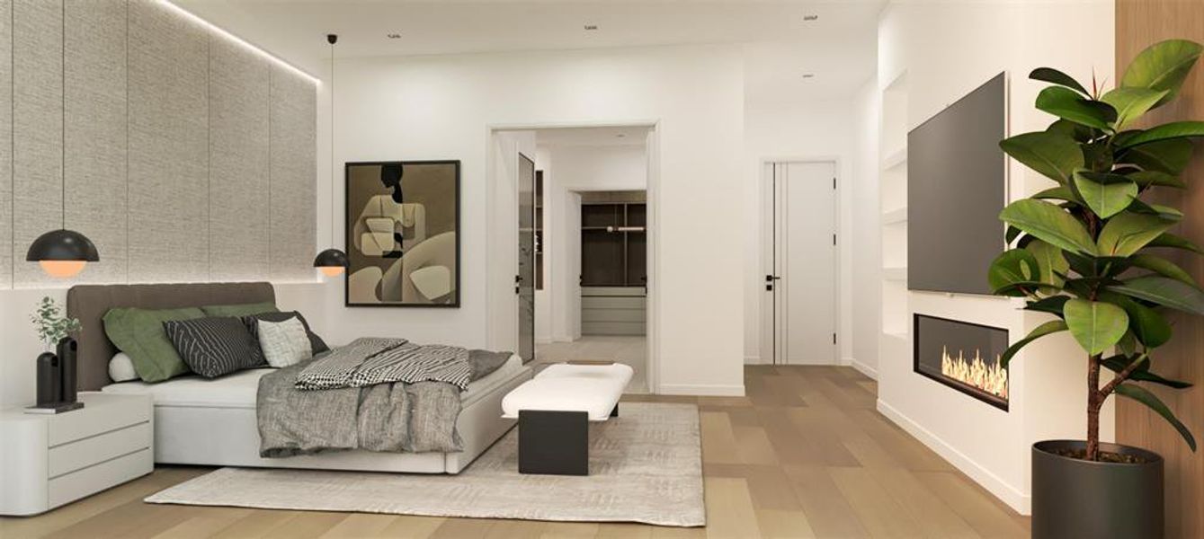 Furnished interior view inside a new home in , Heath (Image 9). Furnished interior view inside a new home in , Heath (Image 9).