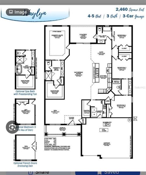 2D floor plan layout of this home in , Lakeland, FL (Image 3). 2D floor plan layout of this home in , Lakeland, FL (Image 3).