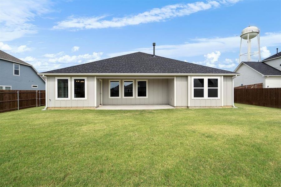 Front exterior of a new home in The Gables At Tioga, Tioga, TX, highlighting curb appeal (Image 24). Front exterior of a new home in The Gables At Tioga, Tioga, TX, highlighting curb appeal (Image 24).