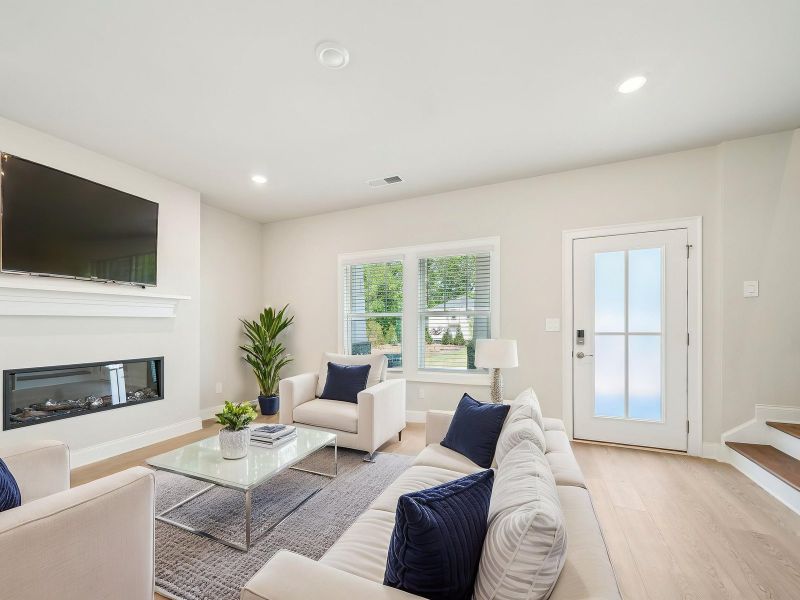 Great Room in the Oleander floorplan at a Meritage Homes community in Atlanta, GA.