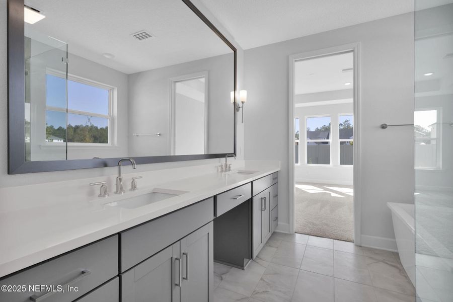 Furnished interior view inside a new home in Seabrook Village at Seabrook, Ponte Vedra (Image 9). Furnished interior view inside a new home in Seabrook Village at Seabrook, Ponte Vedra (Image 9).