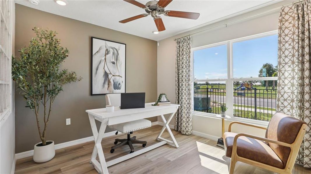 Furnished interior view inside a new home in McGinley Landing, Ocala (Image 15). Furnished interior view inside a new home in McGinley Landing, Ocala (Image 15).