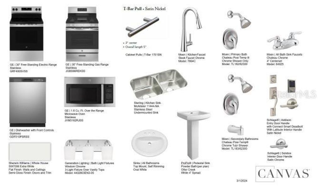Design Selections.  Home is under construction and selections are subject to change.