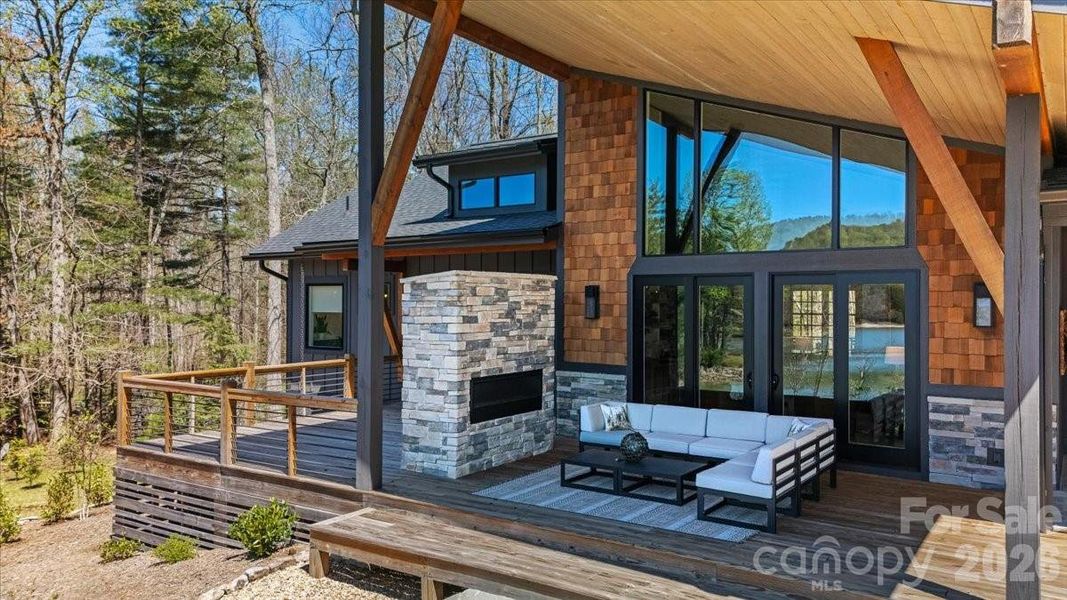 Exterior details and patio area of a home in , Brevard (Image 20).