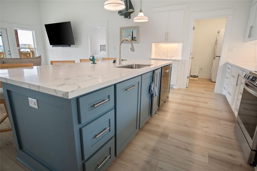 Furnished interior view inside a new home in , Crystal Beach (Image 14). Furnished interior view inside a new home in , Crystal Beach (Image 14).