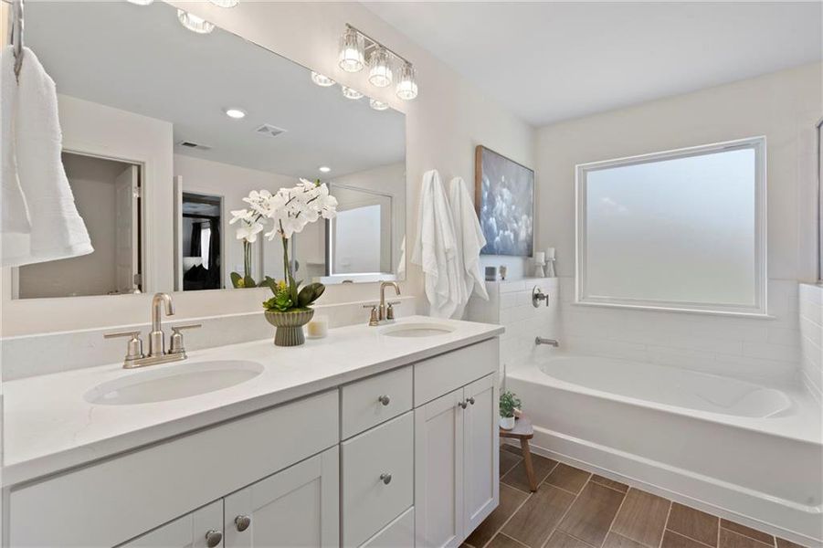 Furnished interior view inside a new home in Water Oak Estates, Lawrenceville (Image 26).