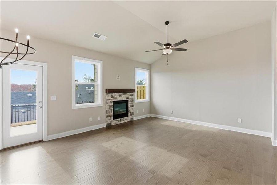 Spacious, unfurnished interior of a new home in Lakeside at Great Sky, Canton (Image 18).