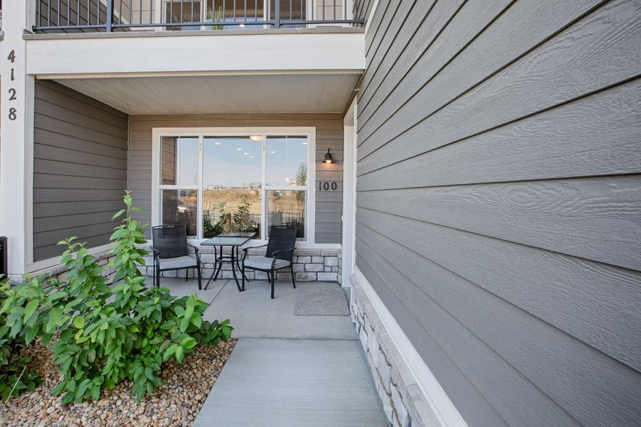 Representative exterior details of a home built from the The Cascade by Landmark Homes in The Lakes at Centerra, Loveland (Image 3). Representative exterior details of a home built from the The Cascade by Landmark Homes in The Lakes at Centerra, Loveland (Image 3).