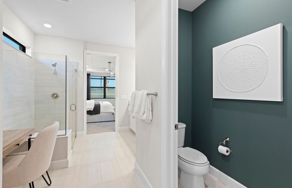 Owner's bathroom with walk-in shower Owner's bathroom with walk-in shower