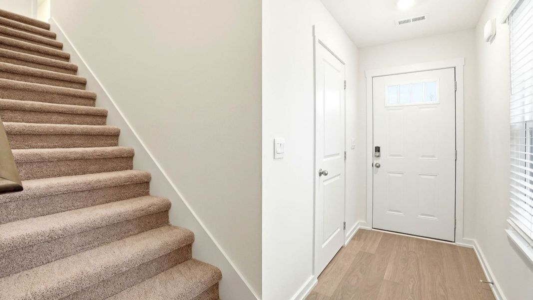 Representative unfurnished interior of a home built from the Manning by D.R. Horton in Highland View, Seymour (Image 12).