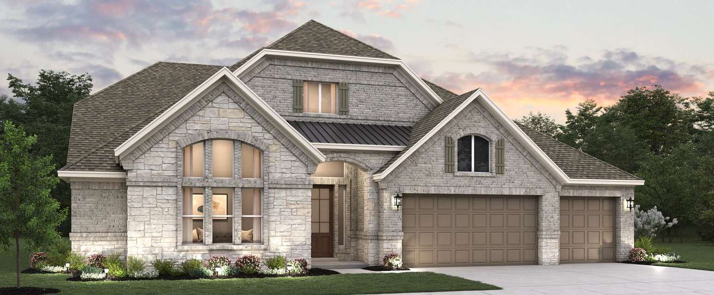 Representative exterior photo of a completed home built from the Parker by Ashton Woods in Megan's Landing, Castroville, TX (Image 22). Representative exterior photo of a completed home built from the Parker by Ashton Woods in Megan's Landing, Castroville, TX (Image 22).