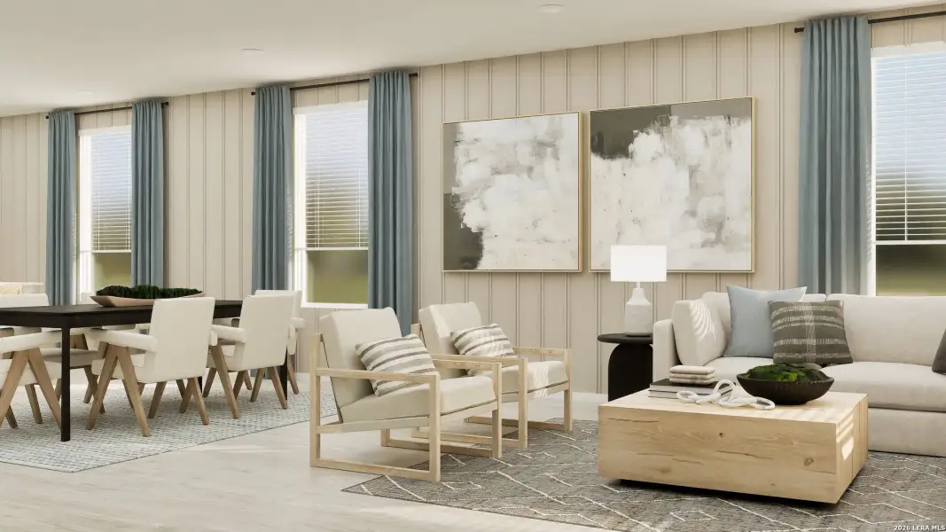 Furnished interior view inside a new home in Summerlin, San Antonio (Image 3).