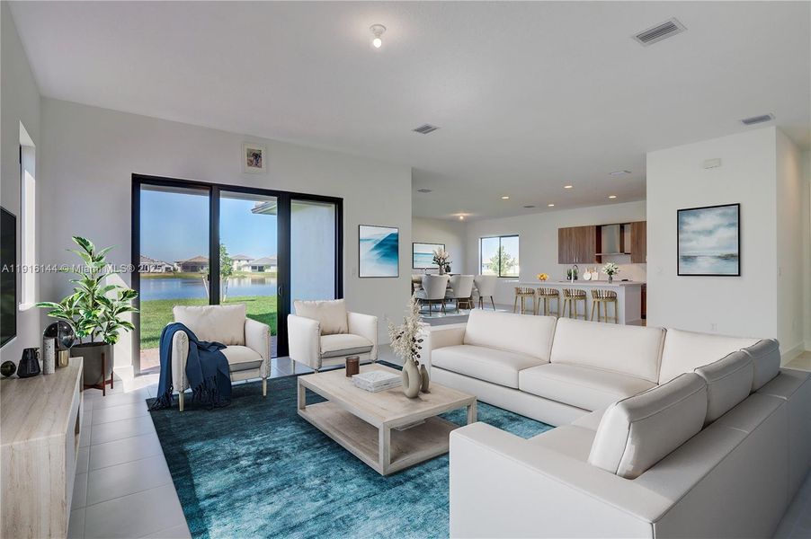 Furnished interior view inside a new home in , Ave Maria (Image 7).