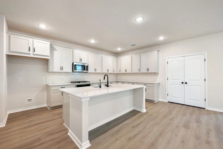 Furnished interior view inside a new home in Lariat, Liberty Hill (Image 5).