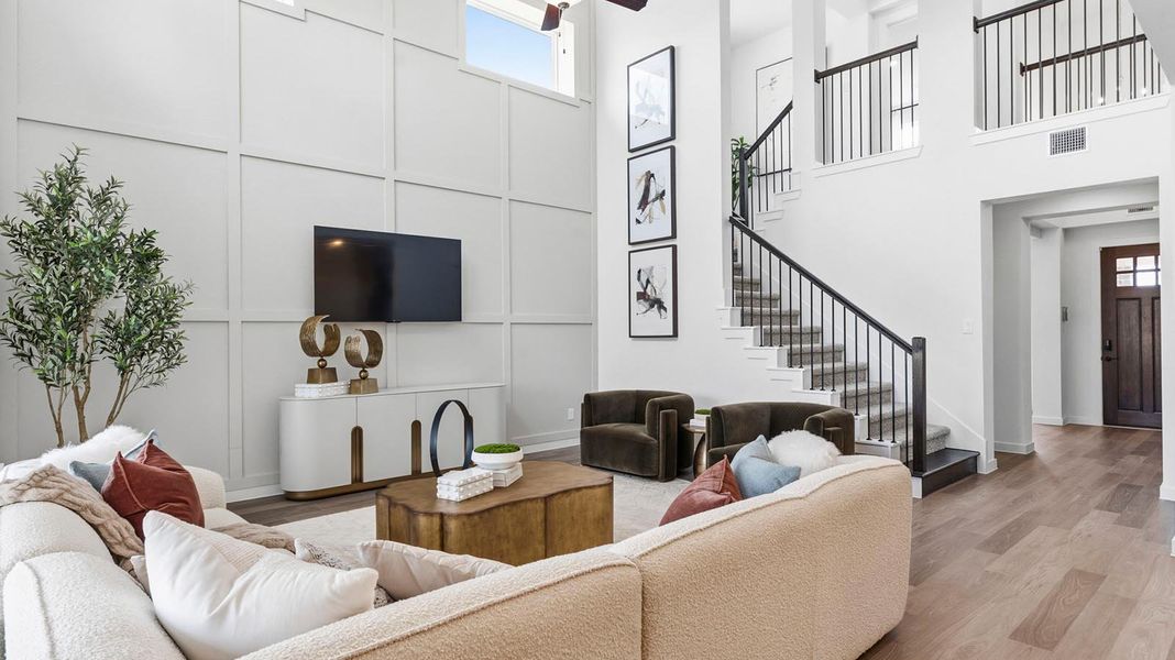 Representative furnished interior of a home built from the Chloe by D.R. Horton in Alexander 55' Homesites, Pearland (Image 6). Representative furnished interior of a home built from the Chloe by D.R. Horton in Alexander 55' Homesites, Pearland (Image 6).