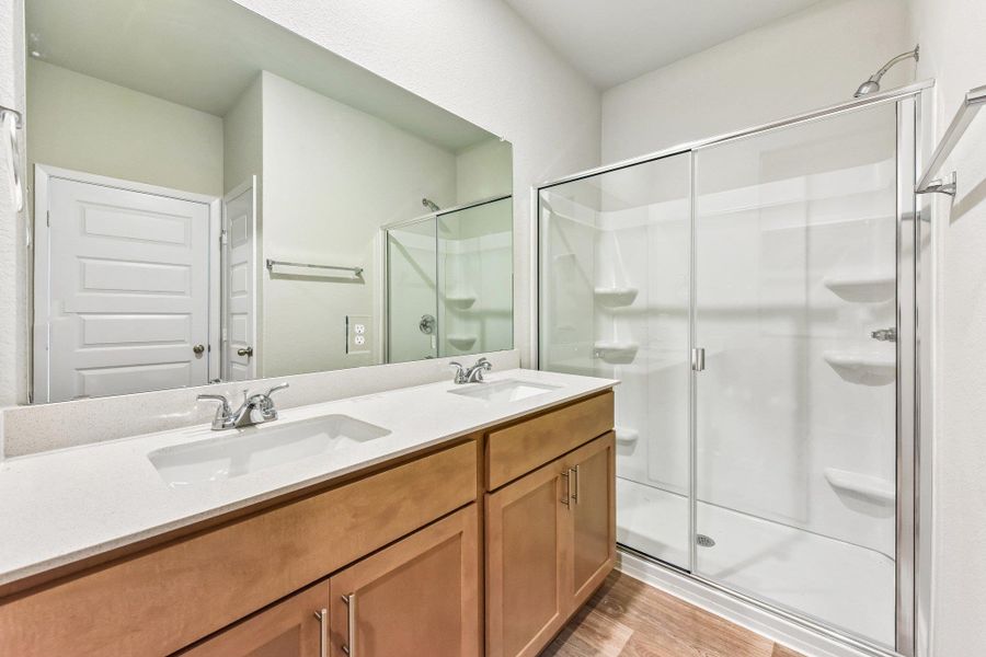 Furnished interior view inside a new home in Edgebrooke, Pflugerville (Image 9).