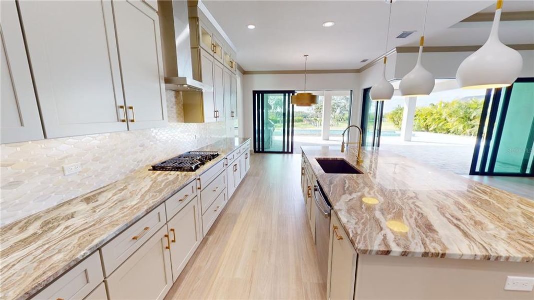 Kitchen and dining area