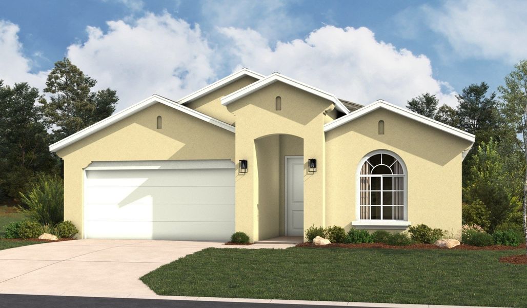 Representative exterior photo of a completed home built from the Sophora by Hakes Brothers in The Heights at Riverbend II, Brownsville, TX (Image 13).