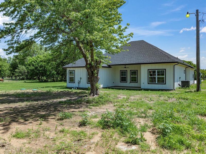 Exterior details and patio area of a home in , Bowie (Image 24).