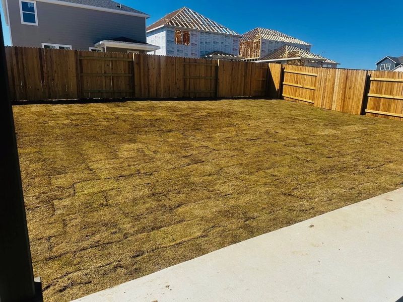 Exterior details and patio area of a home in Patterson Ranch, Georgetown (Image 4).