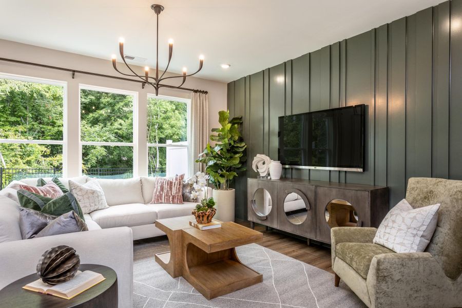 Furnished interior view inside a new home in Running Brook Townes, Durham (Image 5).