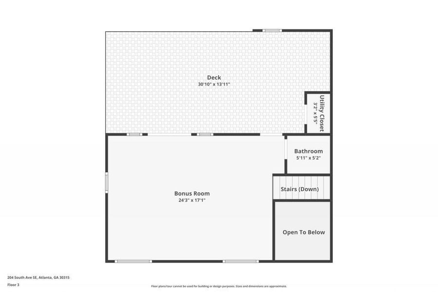 2D floor plan layout of this home in , Atlanta, GA (Image 30). 2D floor plan layout of this home in , Atlanta, GA (Image 30).