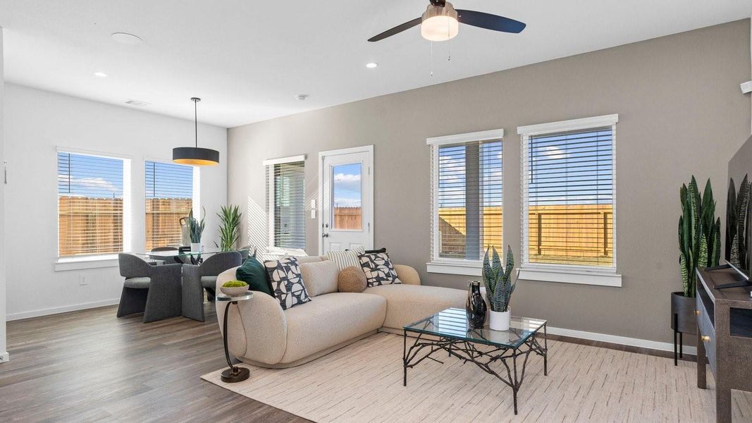 Furnished interior view inside a new home in Legacy Village, Houston (Image 15). Furnished interior view inside a new home in Legacy Village, Houston (Image 15).